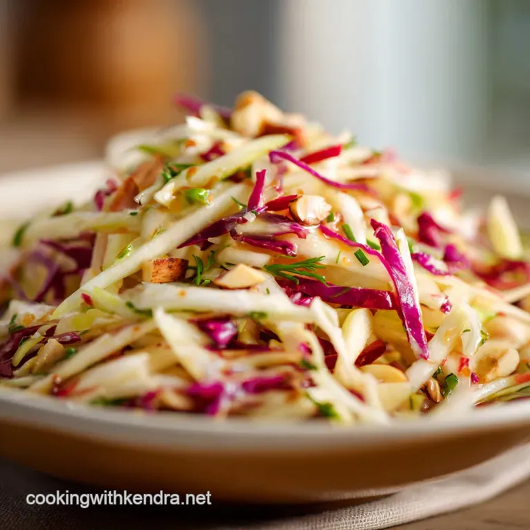 The Zesty Crunch Classic Apple Slaw with Cider Vinaigrette