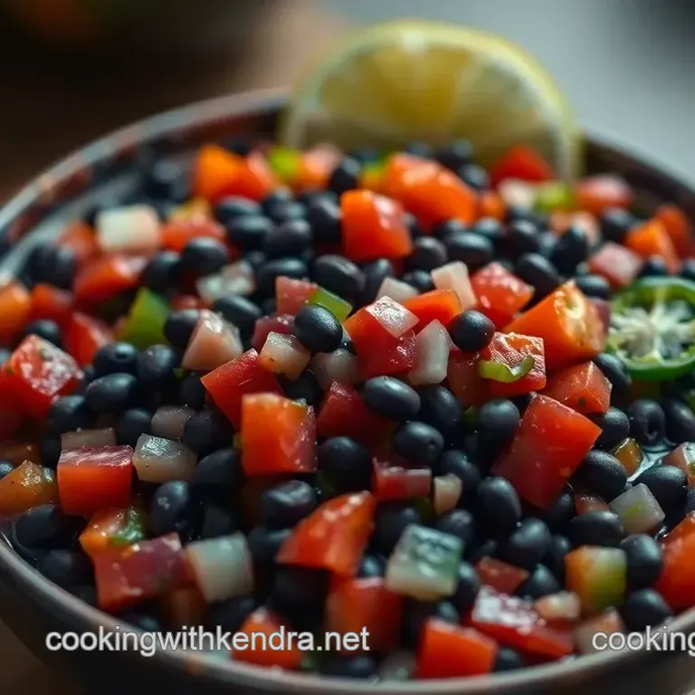 Zesty Black Bean Salsa: A Flavorful Fiesta Dip for Any Occasion