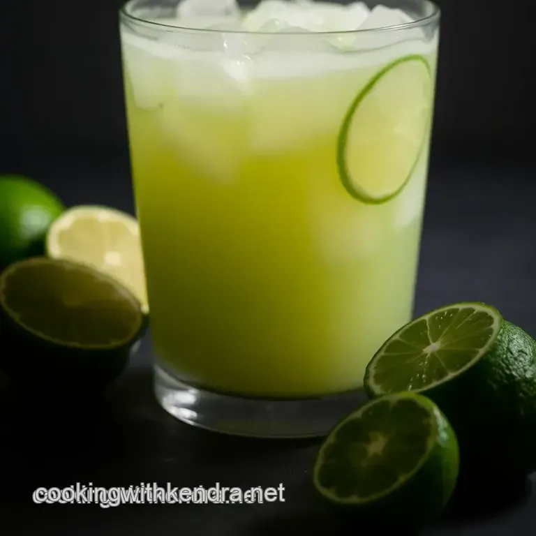 Zesty Homemade Frozen Limeade Concentrate presentation