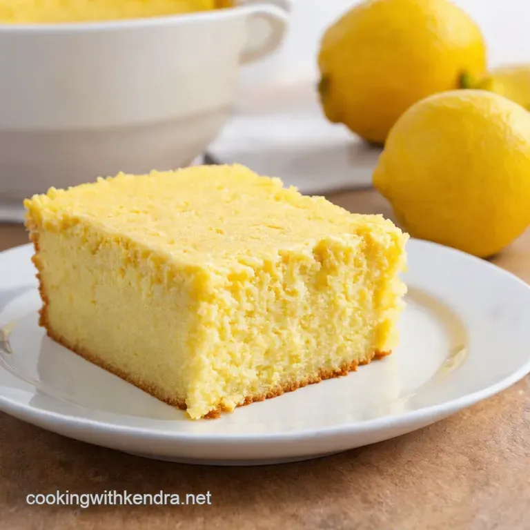 Zesty Lemon Dream Cream Cheese Dump Cake Bliss presentation