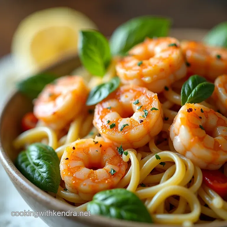 Zesty Lemon Garlic Shrimp Pasta Salad