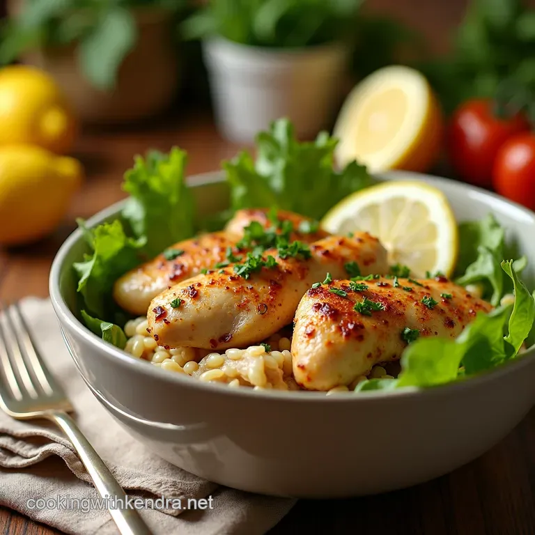 Zesty Lemon Herb Chicken Bowls presentation