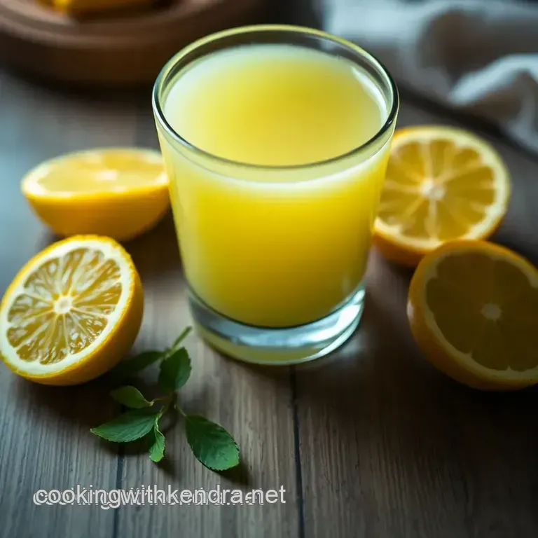 Zingy Lemon Ginger Power Shot presentation