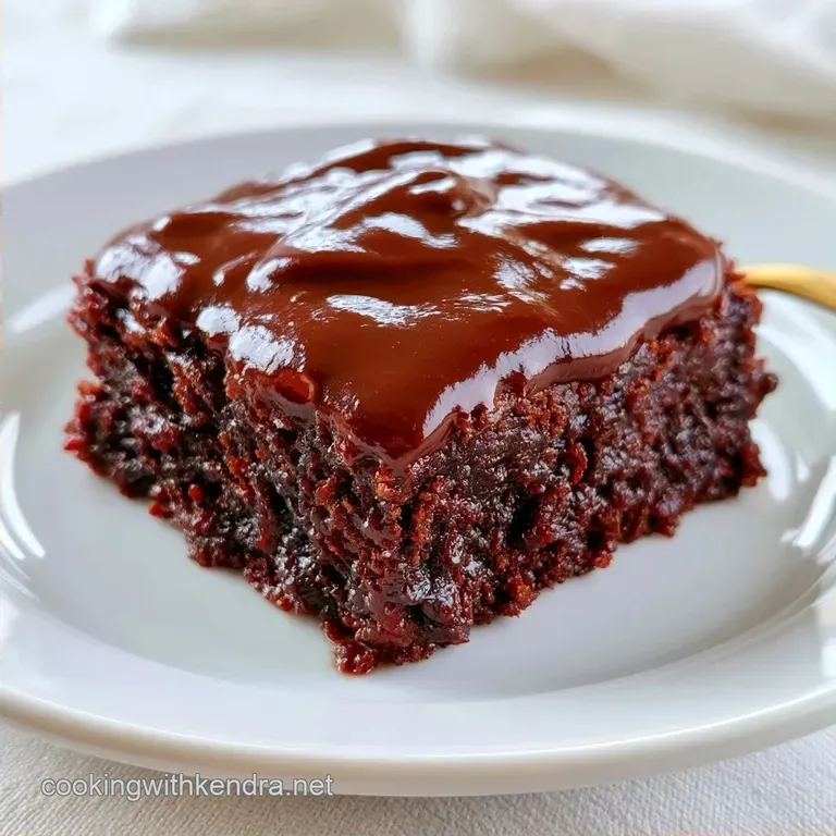 Zucchini Brownies with Chocolate Glaze in 45 Minutes